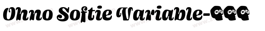 Ohno Softie Variable字体转换